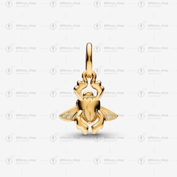 Pandora Disney Aladdin Scarab Beetle Dangle Charm - Picture 2 of 4